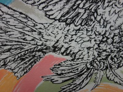 Pablo Picasso: Dove with a Rainbow - Signed Lithograph 2