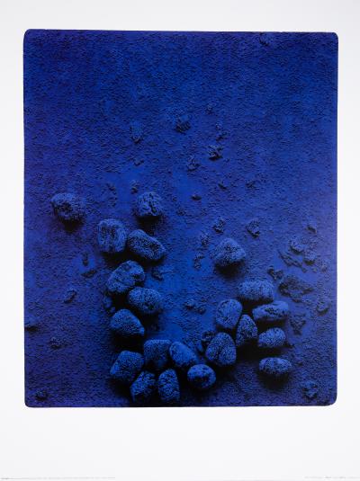 Yves KLEIN  (d’après) Relief éponge bleue - Affiche originale en couleurs 2