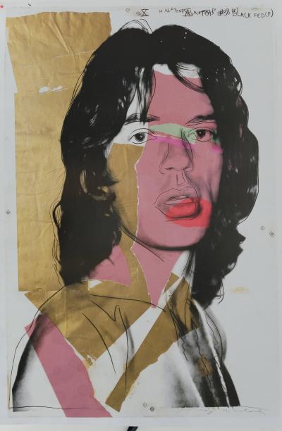 Andy WARHOL : Mick Jagger - Affiche originale en couleurs
