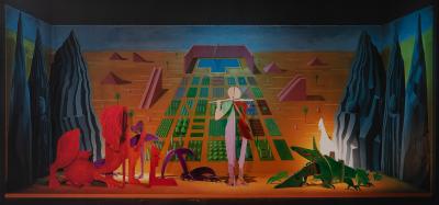 David HOCKNEY : Magic flute - Affiche originale en couleurs 2