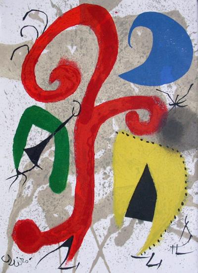 Joan MIRO : Jardin au clair de lune - Lithographie originale signée 2