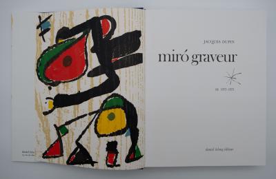 Joan MIRO : Catalogues raisonné Miro Graveur 4 volumes - 8 bois gravés originaux 2