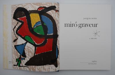 Joan MIRO : Catalogues raisonné Miro Graveur 4 volumes - 8 bois gravés originaux 2