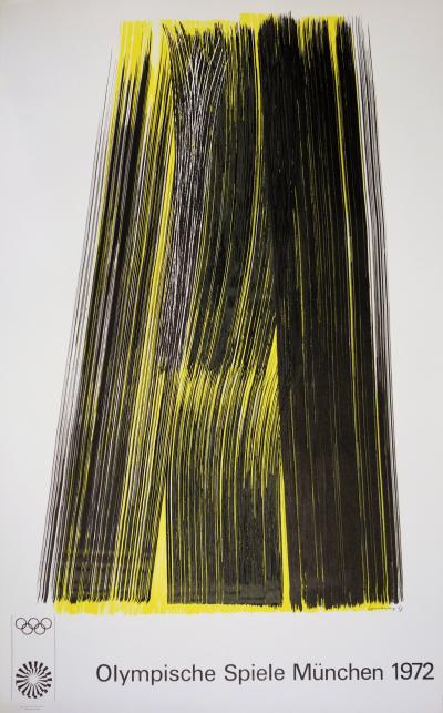 Hans HARTUNG : Composition (JO 1972) - Lithographie originale signée 2