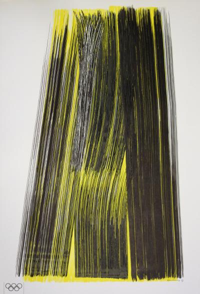 Hans HARTUNG : Composition (JO 1972) - Lithographie originale signée 2