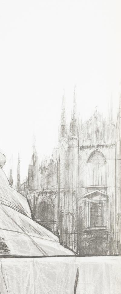 CHRISTO: Milano Piazza del Duomo - Original vintage poster 2