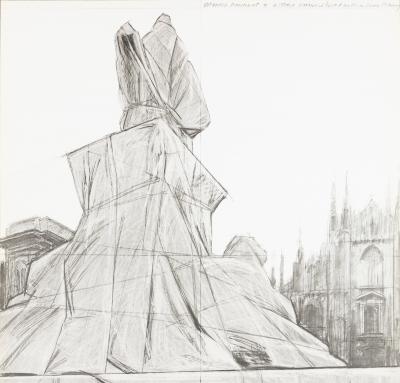 CHRISTO: Milano Piazza del Duomo - Original vintage poster 2