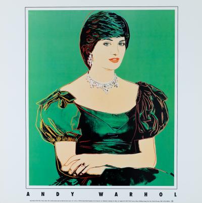 Andy WARHOL (D’après)   Princesse Diana - Affiche originale en couleurs 2