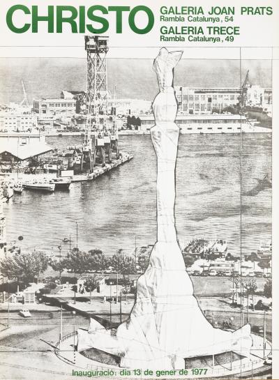 CHRISTO : Vue sur le fleuve - Affiche originale d’époque 2