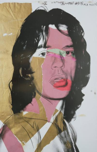 Andy WARHOL : Mick Jagger - Affiche originale en couleurs 2