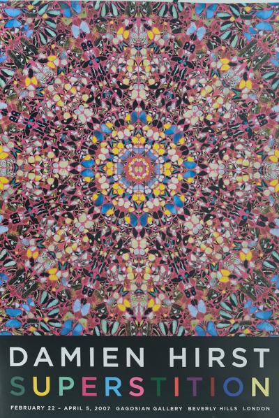 Damien HIRST : Superstition - Affiche originale en couleurs 2