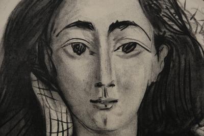 Pablo PICASSO : Portrait de Jacqueline - Lithographie signée 2