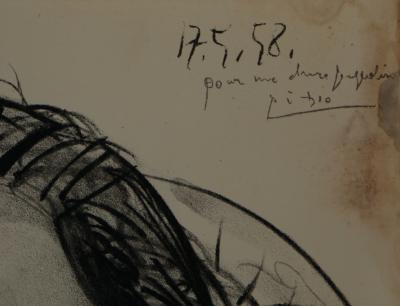 Pablo PICASSO : Portrait de Jacqueline - Lithographie signée 2