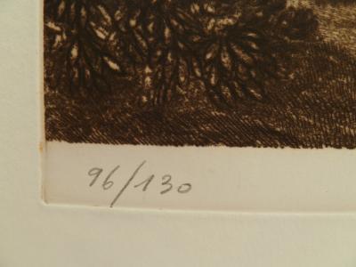 Gerard DIAZ: The Wind - Original signed engraving 2