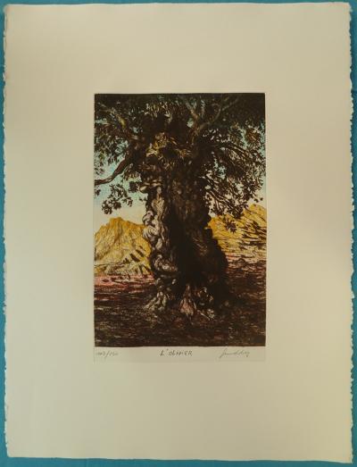 Gerard DIAZ: The Olive Tree - Original signed engraving 2
