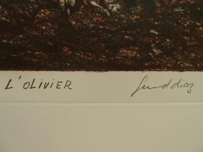 Gerard DIAZ: The Olive Tree - Original signed engraving 2
