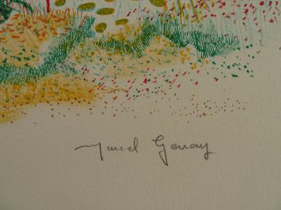 Marcel GENAY: The Enchanting Castle - Original signed lithograph 2