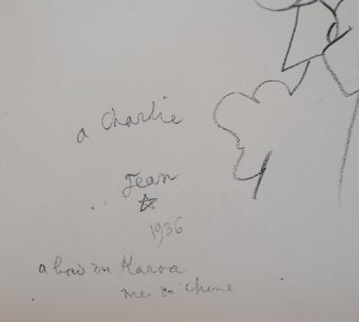 Jean COCTEAU (d’après) : Portrait de Charlie Chaplin - Lithographie signée 2