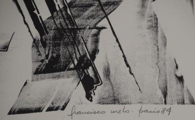 Francisco MELO: Futurist Composition - Original signed lithograph 2