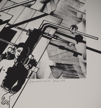 Francisco MELO : Couple de Cyborgs - Lithographie originale signée 2