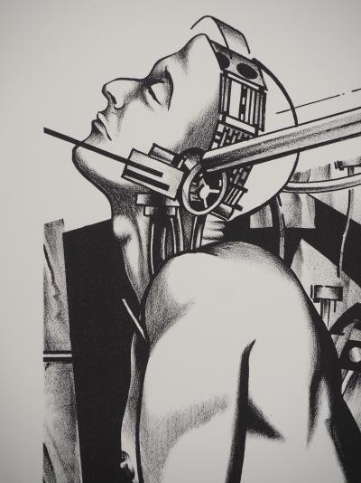 Francisco MELO : Couple de Cyborgs - Lithographie originale signée 2