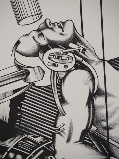 Francisco MELO : Couple de Cyborgs - Lithographie originale signée 2