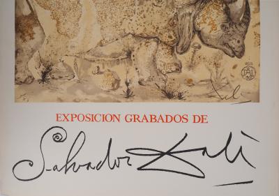 Salvador DALI: Rhinoceros, Homage to Albrecht Dürer - Signed Lithograph 2