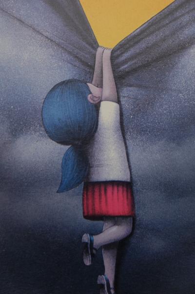 SETH : Derrière les nuages - Digigraphie originale 2