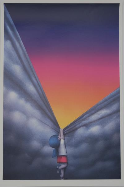 SETH : Derrière les nuages - Digigraphie originale 2