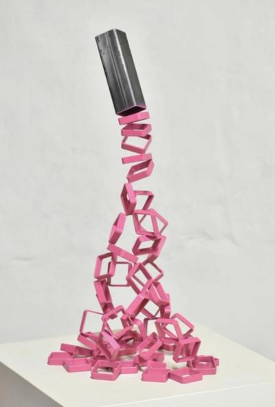 Yannick Bouillault - Sectionning Pink - Résine et Acier 2