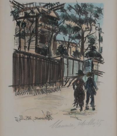Maurice UTRILLO - Balade à Montmartre, lithographie originale signée 2