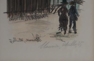 Maurice UTRILLO - Balade à Montmartre, lithographie originale signée 2