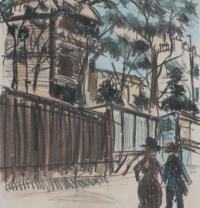 Maurice UTRILLO - Balade à Montmartre, lithographie originale signée 2