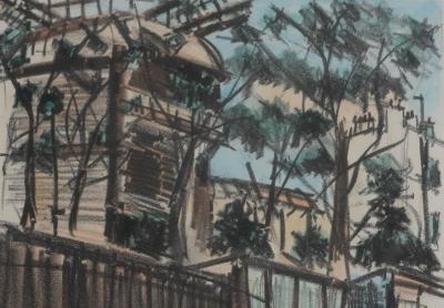 Maurice UTRILLO - Balade à Montmartre, lithographie originale signée 2