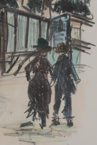 Maurice UTRILLO - Balade à Montmartre, lithographie originale signée 2