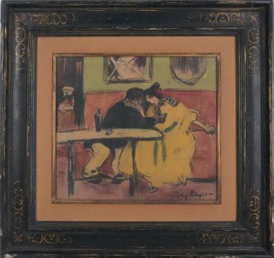 Pablo Picasso - The Divan, The Blues of Barcelona, Lithograph and stencil print, signed 2