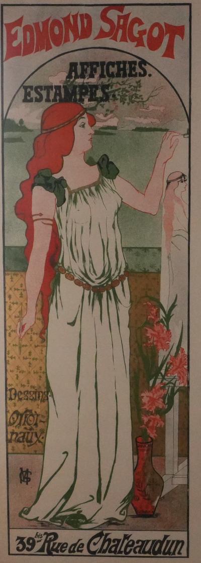 Gustave MARIE - La peintre et l’amatrice d’estampe, Lithographie originale signée 2