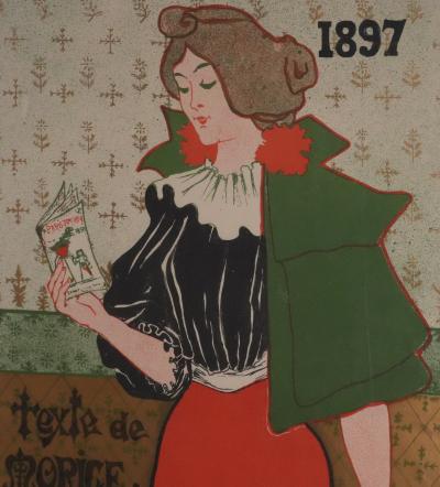 Gustave MARIE - La peintre et l’amatrice d’estampe, Lithographie originale signée 2