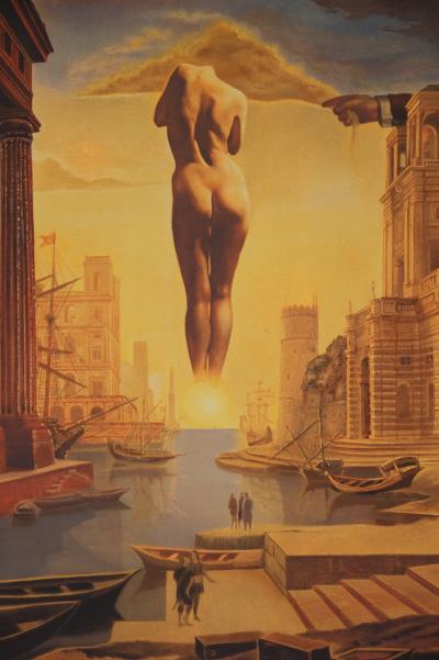 Salvador DALI : La main de Dali retirant une Toison d’Or - Lithographie signée 2