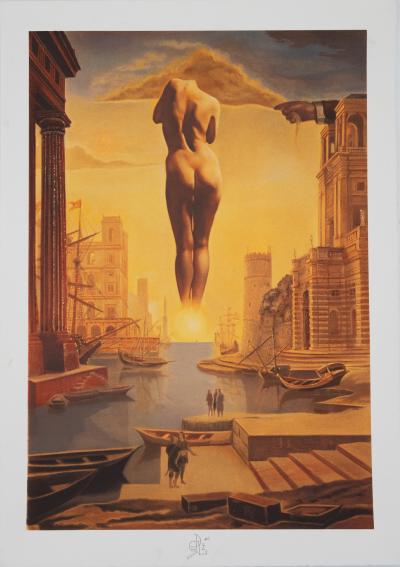 Salvador Dalí: Dalí's Hand Removing a Golden Fleece - Signed Lithograph 2