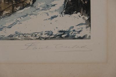 Paul TRELADE (Gen PAUL) : Le lapin agile - Gravure originale signée 2