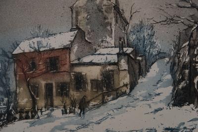 Paul TRELADE (Gen PAUL) : Le lapin agile - Gravure originale signée 2