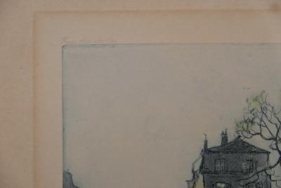 Paul TRELADE (Gen PAUL) : Rue des saules - Gravure originale signée 2