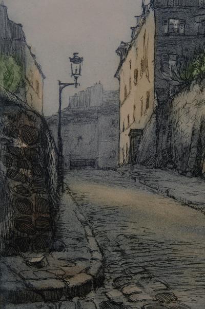 Paul TRELADE (Gen PAUL) : Rue des saules - Gravure originale signée 2