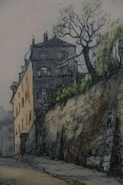 Paul TRELADE (Gen PAUL) : Rue des saules - Gravure originale signée 2