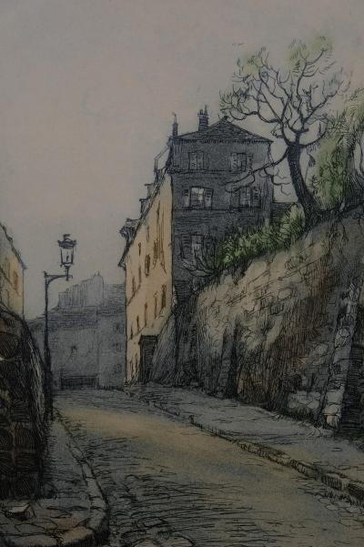 Paul TRELADE (Gen PAUL) : Rue des saules - Gravure originale signée 2