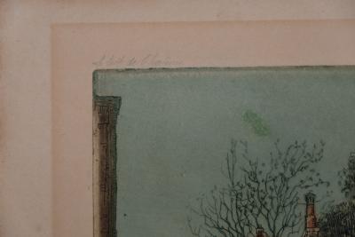 Gen PAUL (Paul TRELADE ) : Le toit de chaume - Gravure originale signée 2