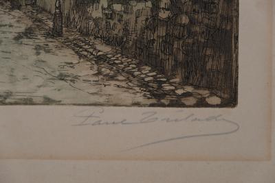 Gen PAUL (Paul TRELADE ) : Le toit de chaume - Gravure originale signée 2