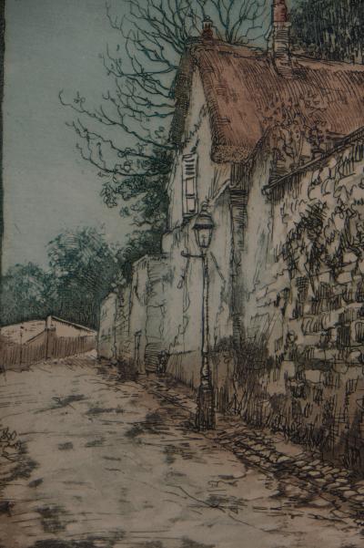 Gen PAUL (Paul TRELADE ) : Le toit de chaume - Gravure originale signée 2