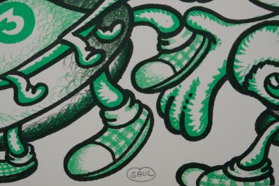 Peter Saul: Olympic Athletes - Original signed lithograph 2